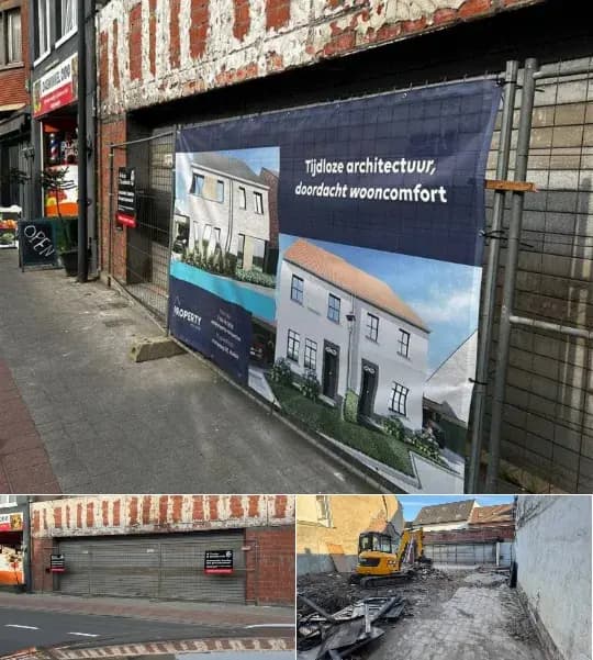 To parcel out site for sale (New construction project)
