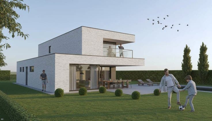 Nieuw te bouwen open bebouwing te Heurne