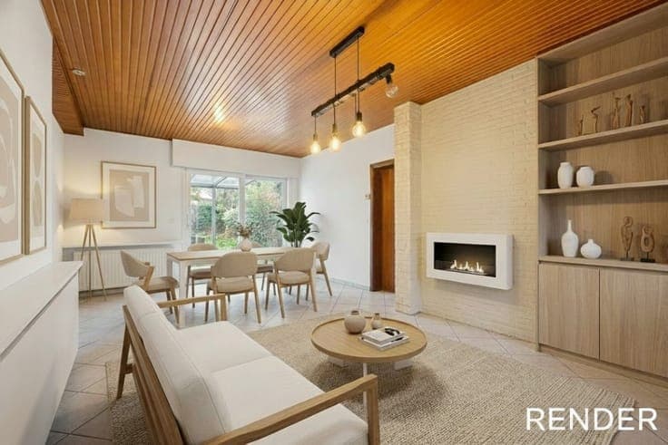 Semi-detached house with garden in Affligem