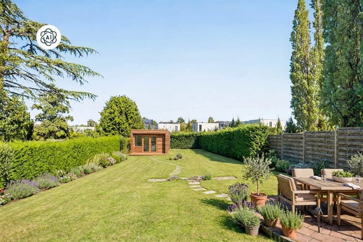 Quietly located 3-bedroom house with a large yard