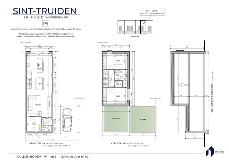 Lot 5 Moderne zonnewoning met carport en tuin