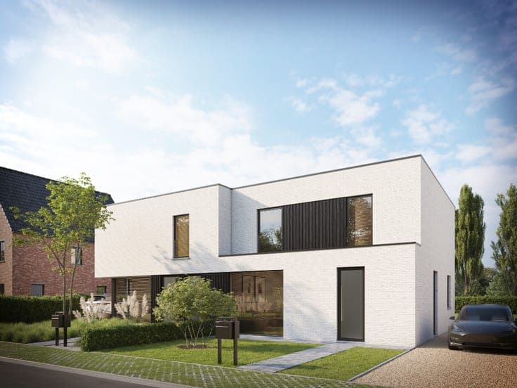 Moderne half open woning Houthulst