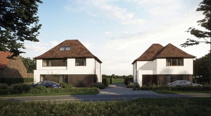 Characterful new-build villa with open countryside views ...