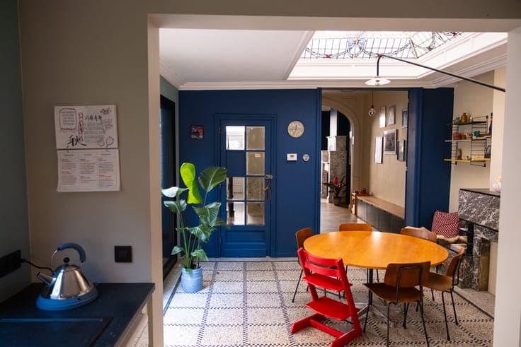 Charming townhouse with garage and a sunny city courtyard.