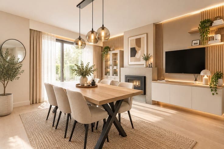 A spacious 4-bedroom house with a large garden and a privat