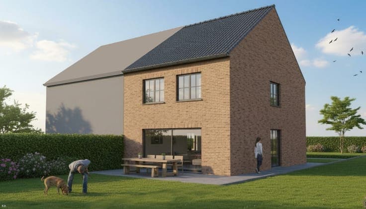 Nieuw te bouwen open bebouwing te Geraardsbergen