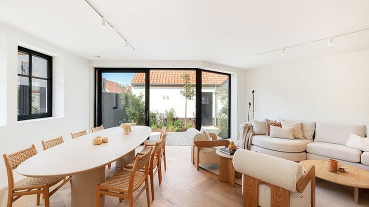 Modern corner house with character in Old Knokke