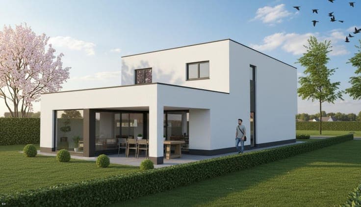 Nieuw te bouwen open bebouwing te Dilbeek