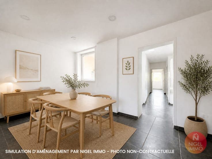 🏡4 chs, 2 sdb, jardin & terrasse, cœur de ville, Peb:D