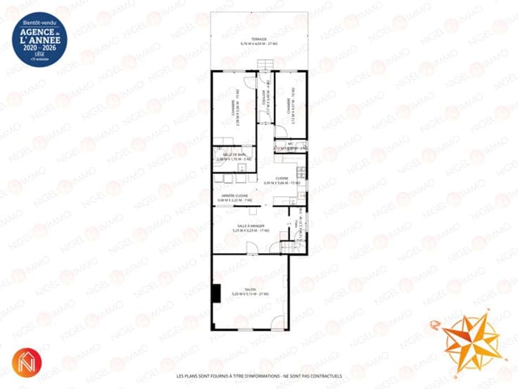 🏡4 chs, 2 sdb, jardin & terrasse, cœur de ville, Peb:D