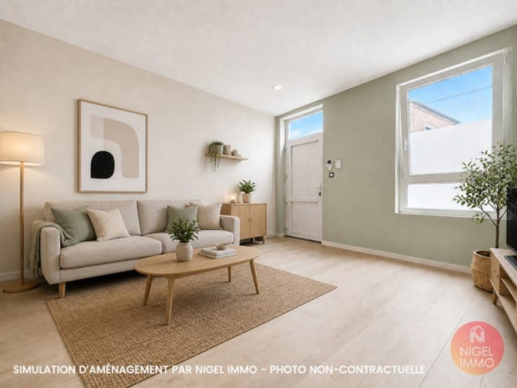 🏡4 chs, 2 sdb, jardin & terrasse, cœur de ville, Peb:D