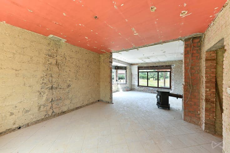 A detached house in need of renovation.