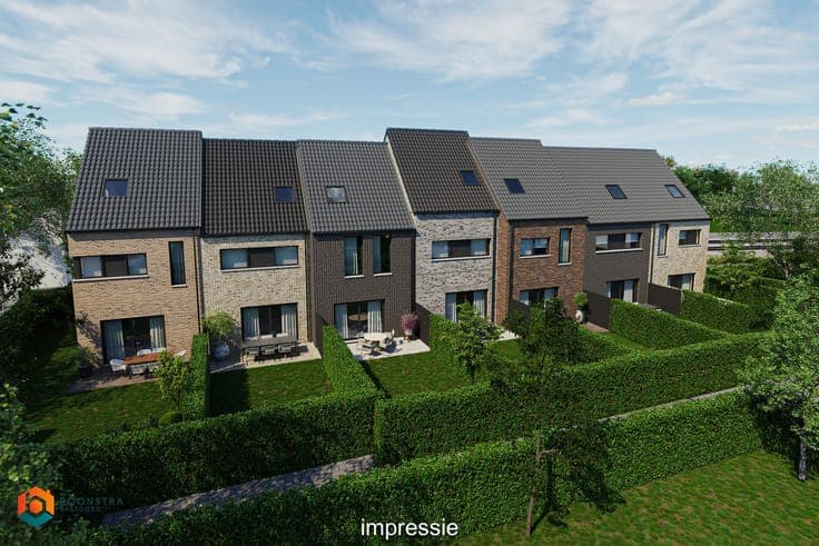 Energiezuinig nieuwbouwproject met 7 woningen en 7 parkee...