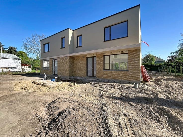 Semi-detached new-build house with 3 bedrooms, near Wetteren