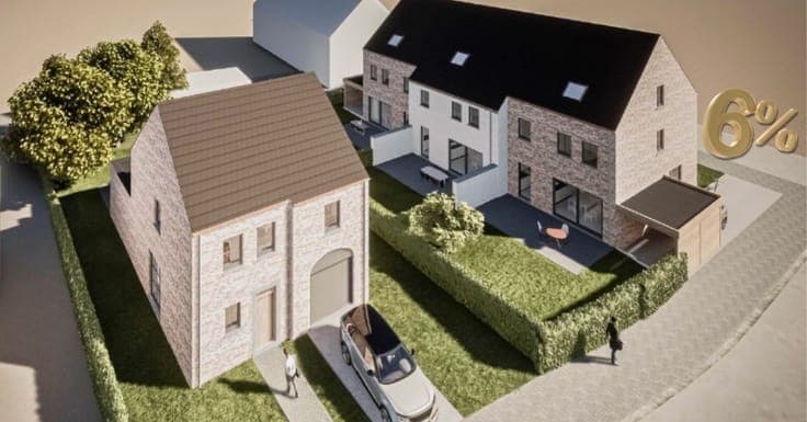 Nieuwbouwwoningen aan 6% BTW te koop in Zottegem