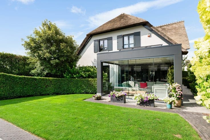 Luxury villa with a pool in a quiet, residential neighborhoo