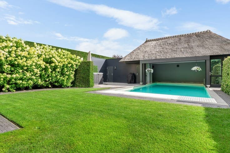 Luxury villa with a pool in a quiet, residential neighborhoo