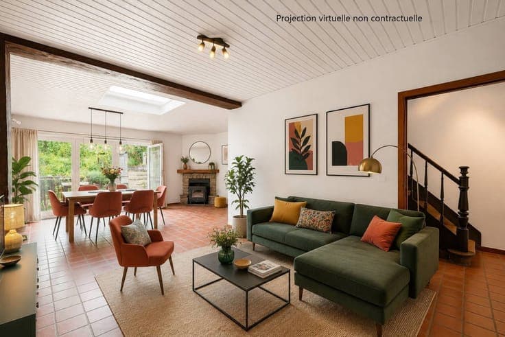 Maison de ville avec 5 chambres et jardin