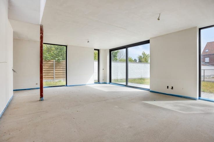 Half-open nieuwbouwwoning in Beveren (Roeselare), op zeer...