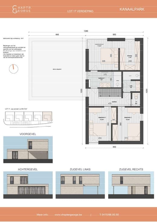 Villas in solid wood construction by the water in Ingelmunst