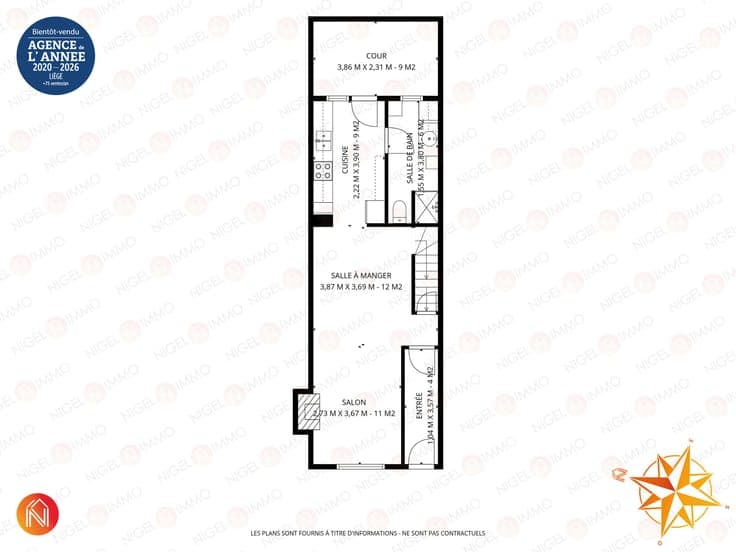 🏡 2chs/ 3chs. • garage • cour • clim • chaudière 2024