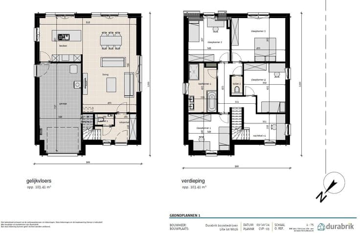 Landelijke open bebouwing met garage en 4 tot 6 slpks
