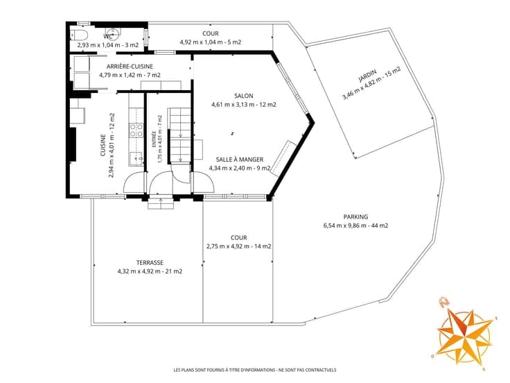 3 façades, 4 ch, portail, électricité conforme, PEB : D.