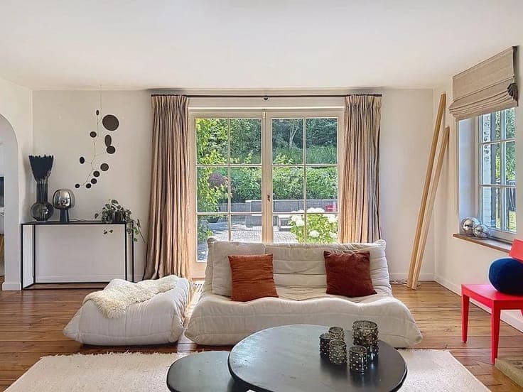 A charming farmhouse set in a bucolic setting