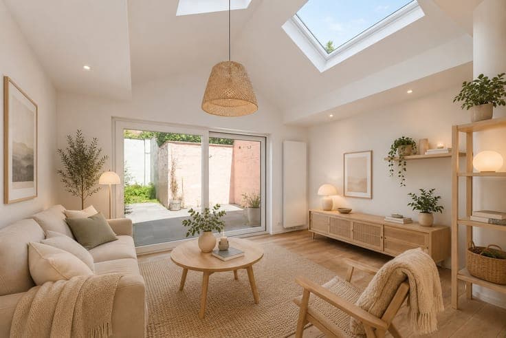 Renovated, sunny city home with a landscaped garden.