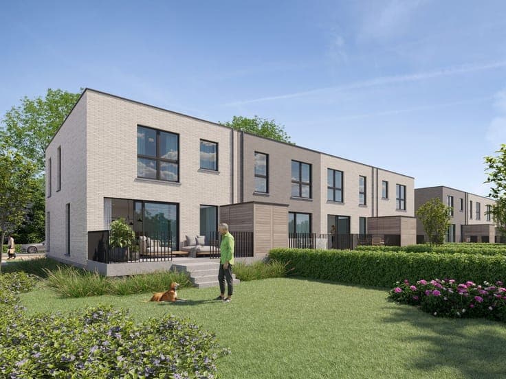 Halfopen energieneutrale nieuwbouwwoning