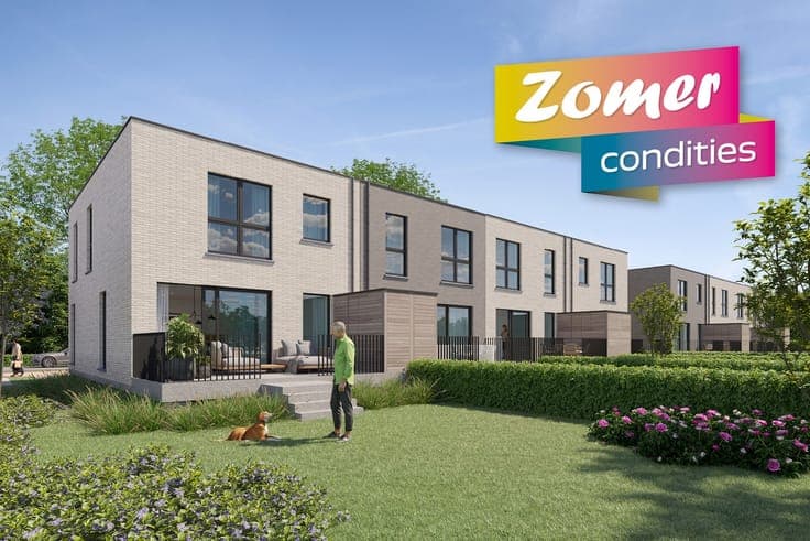 Halfopen energieneutrale nieuwbouwwoning