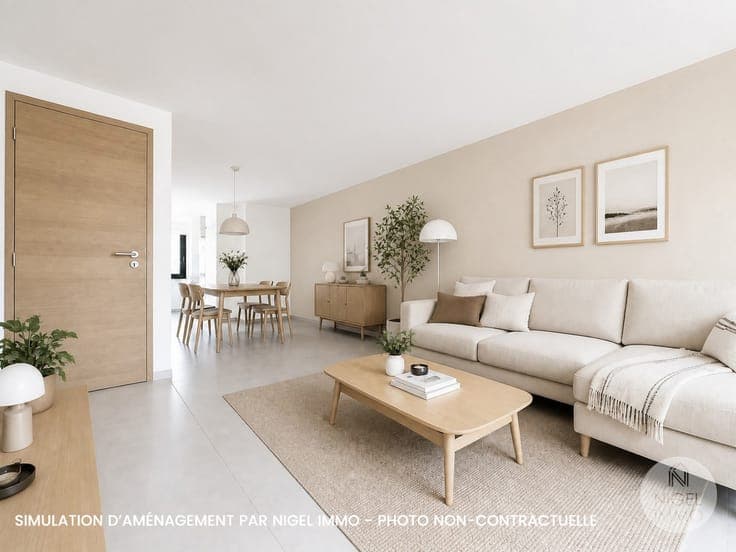 Maison 3 chs rénovée, facile d'entretien, PEB:D