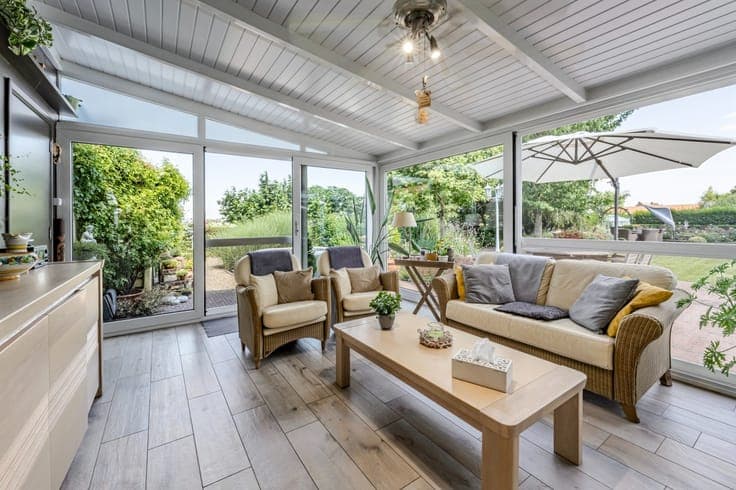 Semi-detached home with large garden