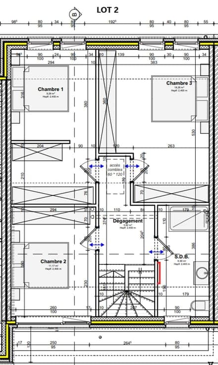vente sur plan - maison 3 ch au coeur de la campagne