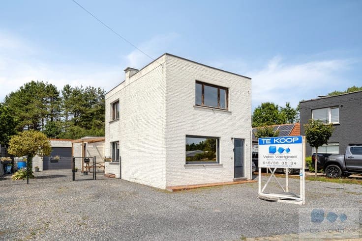 Landelijk gelegen starterswoning met ruime tuin te Heist-...