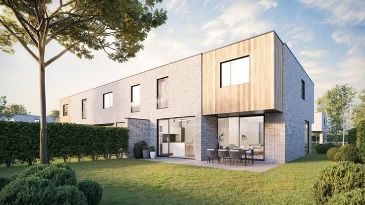 Moderne nieuwbouwwoning op 244 m² TE KOOP in Wakken!