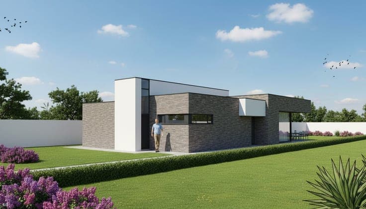Nieuw te bouwen open bebouwing te Ninove