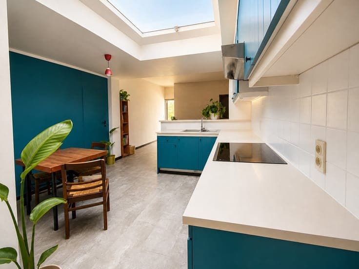 Instapklare rijwoning met 2 slaapkamers, kkn, bdkr,zolder...