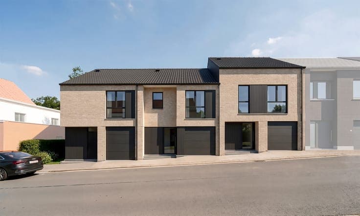 Modern new-build houses in a quiet setting in Denderleeuw