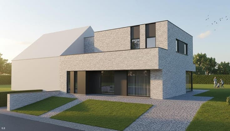 Nieuw te bouwen halfopen bebouwing te Zelzate