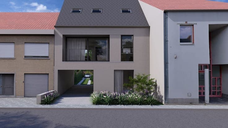 Unieke nieuwbouw gelijkvloerse stapelwoning op een centra...