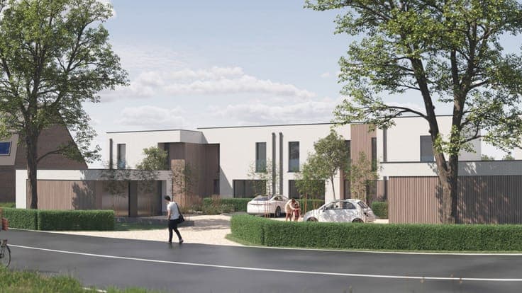 New-build 2-façade house, 4 bedrooms, 184 m², plot 338 m²