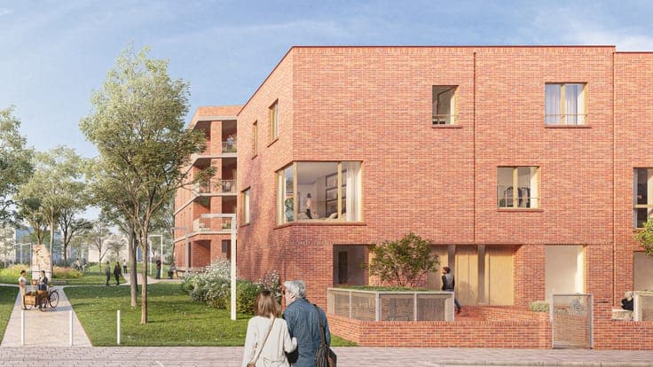 New project De Stip residential area of future Gentbrugge