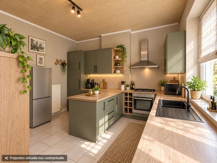 Maison 2 chambres à rénover avec cour