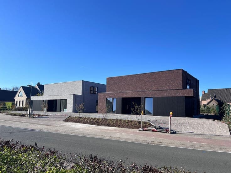 Halfopen nieuwbouwwoningen Rozendalestraat Wingene