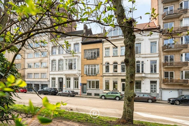 Authentic city house with frontal view of the South Park.