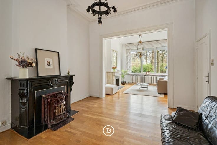 Authentic city house with frontal view of the South Park.