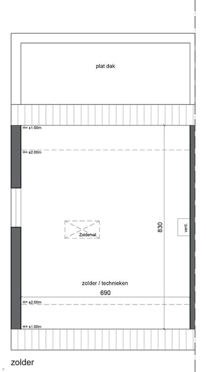 Nieuw te bouwen halfopen bebouwing te Erembodegem