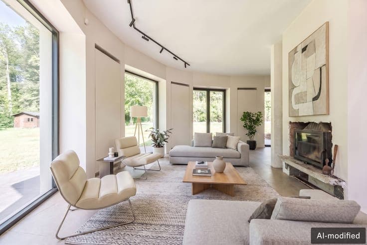 Magnificent quiet villa with views of nature.