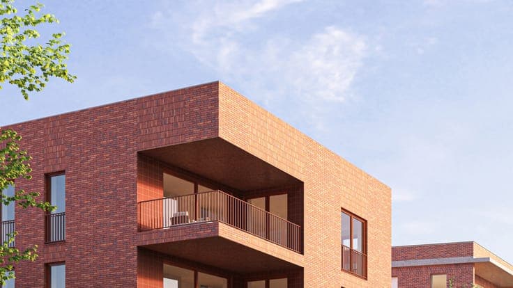 New project De Stip residential area of future Gentbrugge